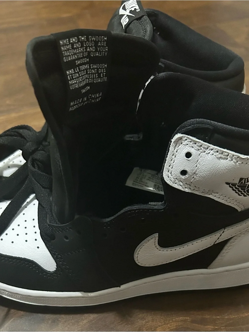 Nike Kids Black and White High-Top Sneakers - Picture 12 of 16